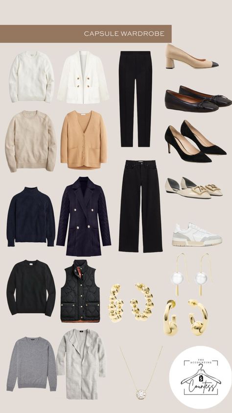 theaccountingcountess's Winter Capsule Collection on LTK Winter Capsule, Winter Capsule Wardrobe, Spring Fashion Outfits, Travel Wardrobe, Tapered Pants, Well Dressed, Capsule Wardrobe, The Well, Black Pants