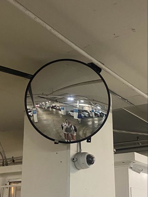 parking mirror selfie Parking Mirror Selfie, Parking Lot Mirror, Parking Garage Mirror, Parking Mirror, Circular Mirror, Convex Mirror, Parking Garage, Bedroom Mirror, Parking Lot