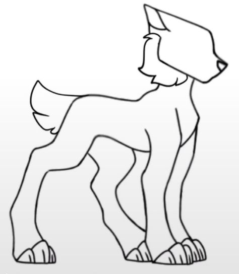 Wolf Body Base Drawing, Chibi Wolf Base, Drawing Base Animals, Therian Drawing Base Human, Therian Drawing Ideas, Cat Bases F2u, My Little Pony Drawing Base, Cat Drawing Base, Dragon Puppet Ideas Drawing