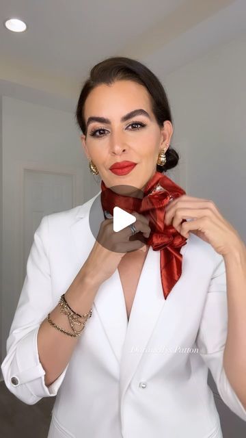 Doranellys Patton on Instagram: "A rose for Valentine’s Day!🌹How to elevate your outfit with a scarf! 🧣🌹
Scarf size is 35” 
 

💖If you loved this video turn on Reels Notifications, so you don’t miss any of my reels.

🚫Do not repost my videos content or posts without my consent©️

#fashionhacks #howtotieascarf #stylingtipps #scarfstyle #scarfs #fashiontips #scarfseason #stylehacks #winteroutfits #reuserecycle #springoutfit #diyvideos #doranellyspatton #scarvesfordays #diy #reelsfashion #hacks" How To Use A Scarf As A Belt, How To Tie A Rosette Scarf, Scarf Techniques, Scarf Tucked Into Belt, Ways To Tie Winter Scarves, Outfit With A Scarf, Viral Scarf Hack, Scarf Hacks, Scarf Wearing