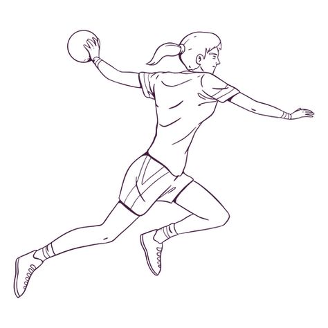 Handball player sport hand drawn #AD , #player, #Handball, #hand, #drawn, #sport Handball Aesthetic Wallpaper, Handball Drawing, Handball Aesthetic, Handball Logo Design, Handball Women, Women's Handball, Handball Players, Bus Design, Sports Drawings