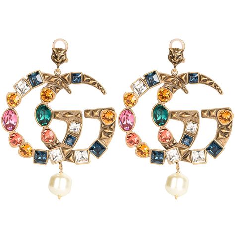 Chanel Earrings Classic, Gucci Earrings, Multicolor Earrings, White Pearl Earring, Color Earrings, Gucci Jewelry, Gucci Marmont, Pearl Jewellery, Chanel Earrings