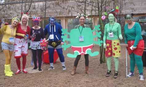 World Book Day 2013: teachers get into character to inspire their pupils – in pictures Teacher World Book Day Costumes, World Book Day Costumes For Teachers, Patterns Eyfs, Eyfs Space, Work Costumes, World Book Day Ideas, Teacher Costume, Tattoo Character, Book Area