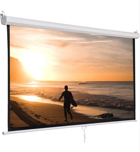 Pull Down Projector Screen, Portable Projector Screen, Cinema Theater, Cinema Projector, Outdoor Movie Screen, Projection Screens, Backyard Movie Nights, Cinema Theatre, Projection Screen