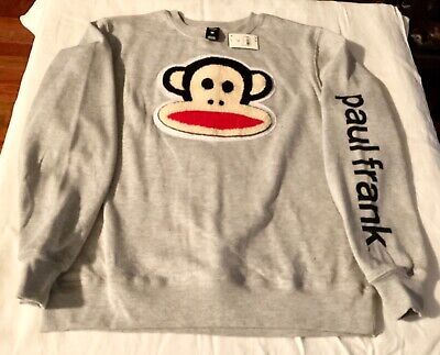 Premium Quality Paul Frank Embroidered Monkey Crewneck Sweatshirt, Medium Junior, with Tags, women's Activewear Paul Frank Monkey Shirt, Josie Outfits, Iconic Clothes, Paul Frank Monkey, Thrifting Ideas, Crewneck Outfit, Chicano Style, Silly Clothes, Masc Fashion