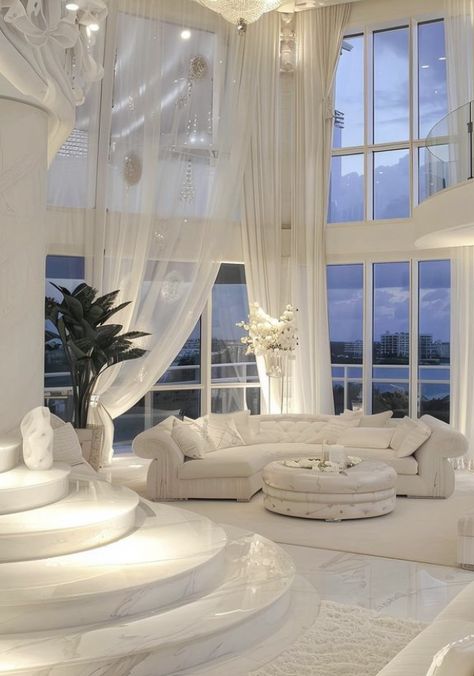 Big White House Aesthetic, White House Interior Aesthetic, Dream White House, White Maximalism, Happy Home Decor, Castle House Design, Dream Bedroom Inspiration, Dream Life House, Renovation Design