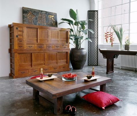 Greentea Design - CLOSED | Contemporary Asian Furniture Italian Furniture Living Room, Japanese Dining Table, Asian Inspired Decor, Japanese Table, Asian Interior, Japanese Interiors, Asian Furniture, Asian Homes, Reclaimed Furniture