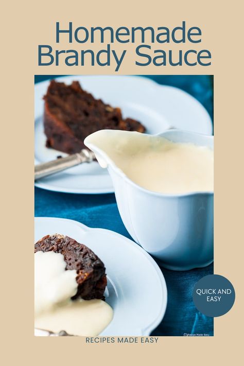 Looking for an easy way to make your Christmas desserts extra special? This homemade brandy sauce recipe is the answer. With just a few ingredients you can make a rich, creamy topping to go with all your seasonal favourites. Follow these simple steps to make a sauce that tastes like it’s straight from a professional kitchen. Brandy Sauce For Christmas Pudding, Homemade Brandy, Brandy Sauce Recipe, Brandy Sauce, Hot Puddings, Dinner Salmon, Homemade Custard, Dessert Places, Baked Desserts