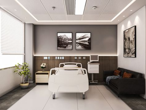 Hospital Patient Room Interior Design, Psychiatric Ward Design, Hospital Bedroom Design, Hospital Interior Design Room, Luxury Hospital Room Vip, Hospital Room Interior Design, Luxury Hospital Interior Design, Modern Hospital Interior Design, Hospital Suite Room Design