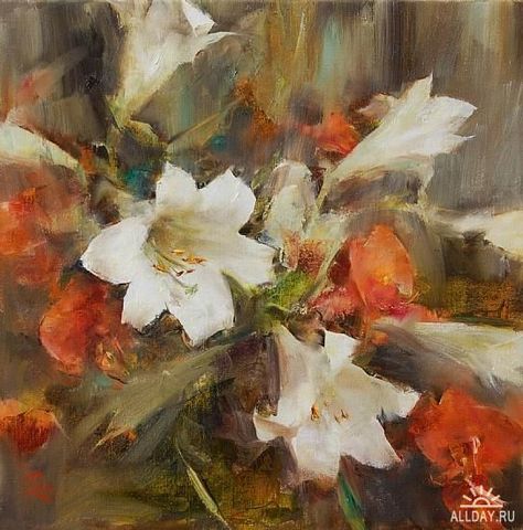 Still Life - Laura Robb Laura Robb, Daniel Keys, Painting Of Flowers, Lily Painting, Still Life Flowers, Still Life Paintings, Life Paintings, White Lilies, Painting Still Life