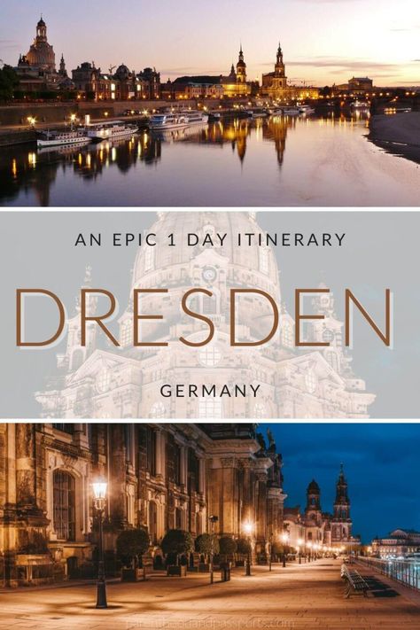 A Dreamy Itinerary For One Day In Dresden, Germany Beautiful Cathedrals, Day Trips From Prague, European Itineraries, German Travel, Germany Poland, Dresden Germany, Baroque Architecture, Europe Trip, Travel Articles