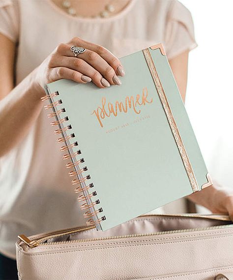 Weekly Planner Notebook, Gold Planner, Monthly Schedule, Water Decor, Rose Gold Gifts, Sweet Water, Cute Notebooks, Daily Tasks, Gifts For Boss