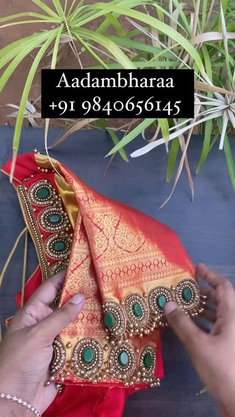 Aari Blouses, Magam Work Designs, Maggam Blouse, Mirror Work Blouse Design, Blouse Designs Catalogue, Mirror Work Blouse, Latest Blouse Designs Pattern, Maggam Work Designs, Aari Blouse