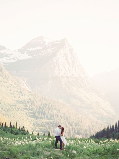 Glacier Park Wedding, Glacier National Park Wedding, Glacier National Park Elopement, Mountain Engagement Photos, Glacier National Park Montana, Glacier Park, Montana Wedding, National Park Wedding, Engagement Photo Poses