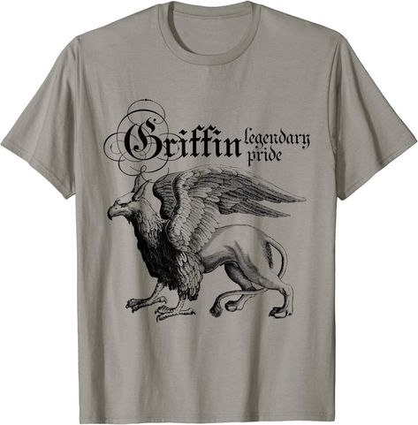 Griffin Name, Griffin Family, Eagle Wings, Legendary Creature, An Eagle, A Lion, Vneck Tshirt Women, Shirt Outfit, Branded T Shirts