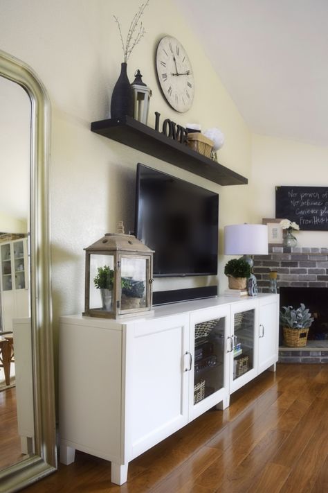 Wall mount entertainment center