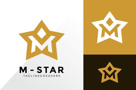 M Star Logo, Letter M Logo, Star Logo Design, Knight Logo, The Letter M, Illustration Template, Design Brand Identity, Star Logo, Brand Style Guide