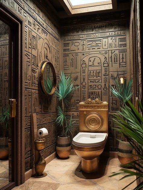 Egyptian Interior – Nymphs Basin Design Modern, Egyptian Interior, Egyptian Bedroom, Bathroom Designs Ideas, Modern Pedestal Sink, Egyptian Home Decor, Wooden Toilet Seats, Egyptian Theme, African Interior Design