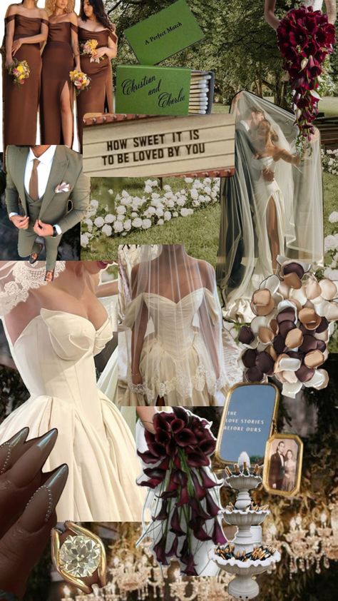 Moody luxe vibes Moody 1920s Wedding, Moody Wedding Colors Colour Palettes, Moody Romantic Wedding Colors, Moody Romantic Wedding Aesthetic, Colorful Moody Wedding, Muted Wedding Color Palette, Moody Wedding Signage, Winter Wedding Mood Board, Old Money Wedding Color Palette