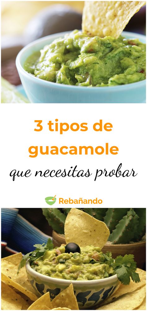 Tu vida nunca será la misma después de probar estos 3 tipos de guacamole #guacamole #recetas #recetasfaciles #recetasmexicanas #recetasparapicar Guacamole Mexicano, Cranberry Bread, Fast Lunch, Side Dishes Recipes, Latin Food, Idee Pasto Sano, Mexican Dishes, Foodie Travel, Finger Foods