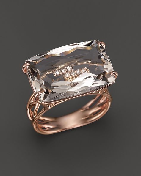 Most Expensive Diamond Ring, Vera Wang Jewelry, Artsy Jewelry, Morganite Jewelry, Gold Rings Fashion, Tourmaline Jewelry, Large Jewelry, Bling Rings, Rose Gold Jewelry