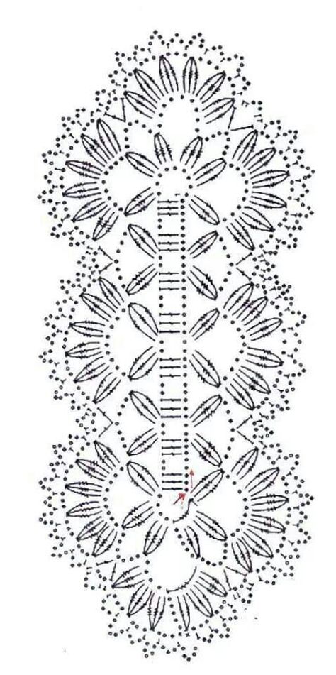 crochet diagram Háčkované Lemy, Crochet Doily Diagram, Crochet Dollies, Crochet Lace Edging, Crochet Table Runner, Crochet Bookmarks, Crochet Doily Patterns, Crochet Bracelet, Crochet Motifs