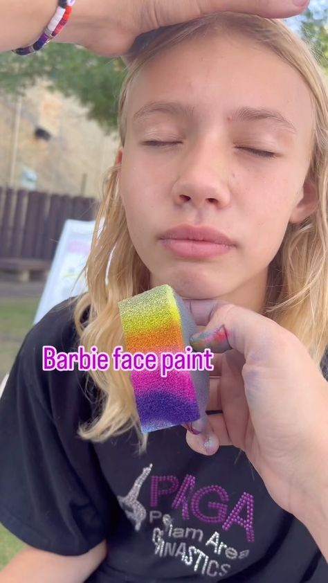 Instagram Diy Face Painting For Kids, Face Paint Unicorn Easy, Barbie Face Painting, Paw Print Face Paint, Face Painting Ideas For Kids Halloween, Face Painting Ideas For Kids Easy, Halloween Face Paint Easy, Easy Halloween Face Paint For Kids, Kids Makeup Ideas