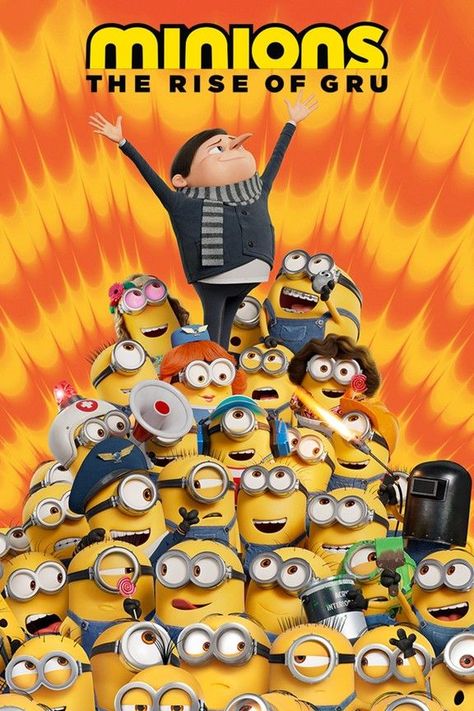 Minions: The Rise of Gru - I laughed a bunch, but the story was so-so. Minions 2 Movie, Disney Movie Up, Gru And Minions, Minions The Rise Of Gru, Minions 2, Minion Art, Rise Of Gru, College Poster, Minion 2