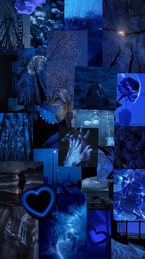 Paranormal Aesthetic, Blue Aesthetics, Pisces And Capricorn, Hippie Trippy, Aesthetics Wallpaper, Positive Quotes Wallpaper, Dark Blue Wallpaper, Everything Is Blue, Image Collage