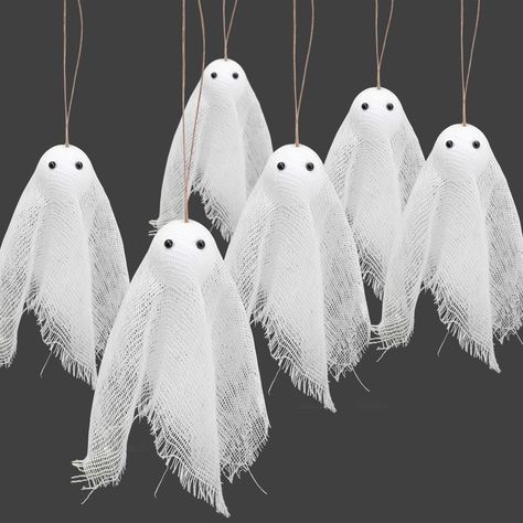 PRICES MAY VARY. Package Includes: You will receive 16 pcs halloween ghost hanging decoration measuring 3.5 inch, which can be hung in any place for decoration, match with your Halloween decorations. Easy to Hang: Each Halloween hanging ghost ornament is fitted with a twine rope at the top, you can hang them anywhere you want to decorate them. They are lightweight and swing with the wind, perfect for Halloween horror decorations. Simple Design: Our Halloween hanging decorations are designed with Eyes For Halloween, Simple Halloween Decor, Halloween Hanging Ghost, Holiday Living Room Decor, Black White Halloween, Hanging Ghosts, Homemade Halloween Decorations, Haunted House Party, Home Decor Finds