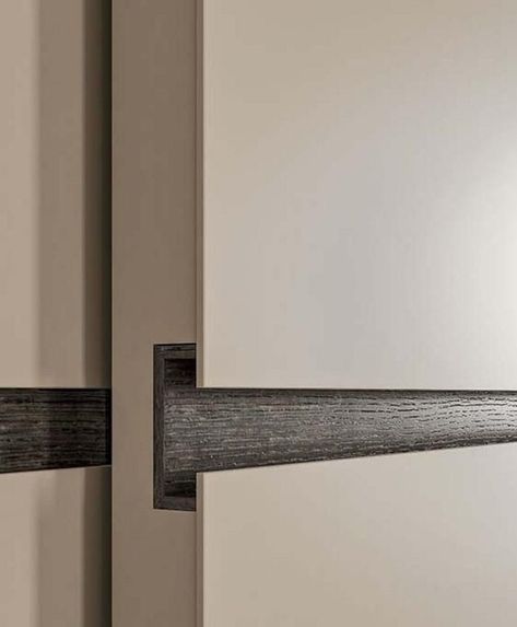 Wardrobe Joinery, Wardrobe Handle Design, Sliding Wardrobe Design, Recessed Handle, Wardrobe Handle, Sliding Door Handle, Millwork Details, Sliding Door Wardrobe, Door Handle Design