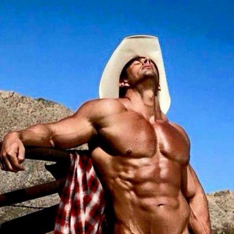 Well howdy! Handsome Cowboys, Cowboy Love, Hard Men, Muscle Hunks, Cowboy Up, Le Male, Lucky Ladies, Country Men, Shirtless Men