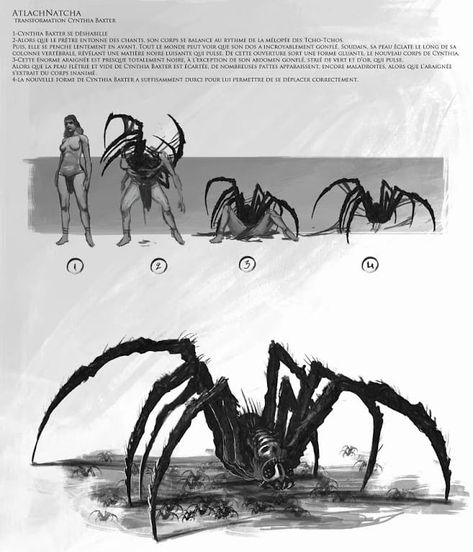 Small Creature Concept Art, Horror Monsters Concept Art, Deep Sea Horror, Eldritch Monster, Venomous Spiders, Horror Creatures, Great Old One, Monster Sketch, Monster Ideas