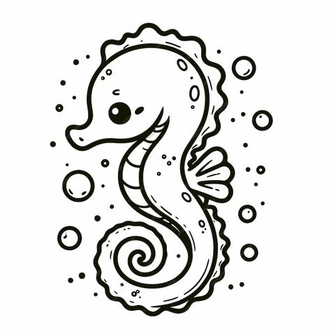 A drawing of a fish with the words quot seahorse quot on it | Premium AI-generated vector Cartoon Seahorse Tattoo, Draw Seahorse, Drawing Of A Fish, Seahorse Outline, Cartoon Seahorse, Seahorse Drawing, Seahorse Tattoo, Petit Tattoo, Drawn Fish