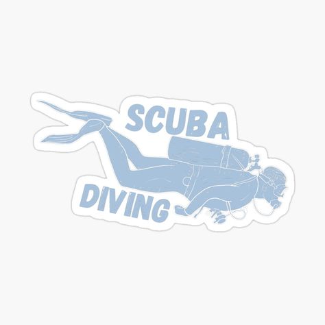 Get my art printed on awesome products. Support me at Redbubble #RBandME: https://www.redbubble.com/i/sticker/SCUBA-DIVING-CAVE-DIVING-by-SoulTints/149191731.JCQM3?asc=u Diving Stickers, Diver Art, Cave Diving, Scuba Dive, Coloring Stickers, The Deep, Scuba Diving, Laptop Stickers, Diver