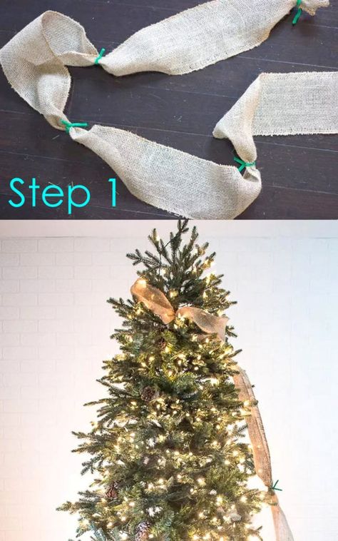 Beautiful Christmas tree decorating ideas & DIY tutorials! Professional tips & tricks on styles, colors, how to use ribbons, ornaments, etc! - A Piece of Rainbow #diy #homedecor #diyhomedecor #christmastree #christmas #christmasdecor #snow #winter #farmhouse #vintage #farmhousestyle farmhouse, vintage, boho, home decor, vintage #ribbons #ornaments #christmasideas Ribbon On A Christmas Tree, Garland Ribbon, Ribbon Tree, Inexpensive Christmas, Ribbon Garland, Ribbon On Christmas Tree, Cool Christmas Trees, Tree Ideas, Noel Christmas