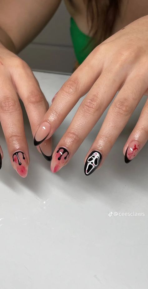 Chase Atlantic Nails, Fresh Nails, Holloween Nails, Chase Atlantic, Halloween Nails, Nail Inspo, Acrylic Nails, Curly Hair Styles, Manicure