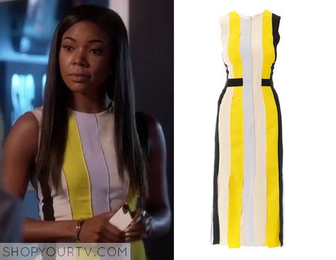 Clothes, Fashion and Style worn on BET's Being Mary Jane. Gabrielle Union Fashion. Being Mary Jane Outfits, Tv Styling, Mj Outfits, Jane Outfits, Being Mary Jane, Mary Jane Outfit, Classy Work Attire, Yellow Striped Dress, Chic Work Outfit