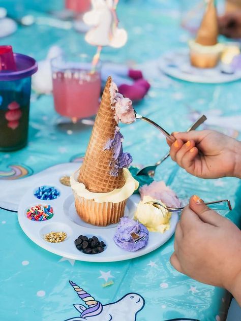 At Home Unicorn Birthday Party, Caticorn Mermaid Birthday Party, Magical Birthday Party, Unicorn Birthday Party Ideas, Unicorn Party Food, Space Unicorn, Rainbow Unicorn Birthday Party, Unicorn Birthday Party Decorations, Rainbow Unicorn Party