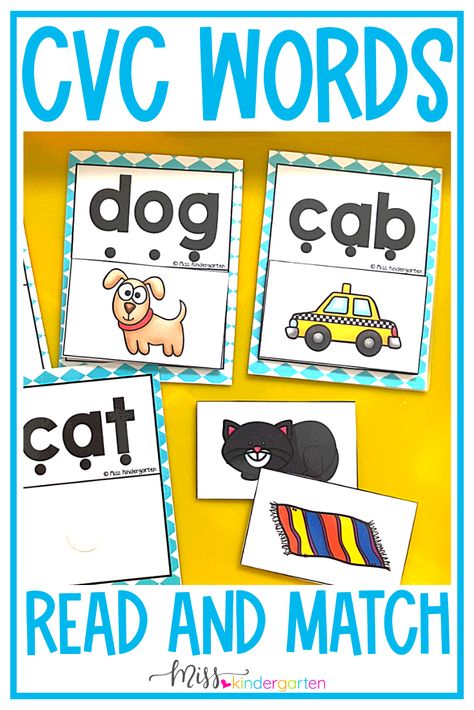 Teach Your Students How to Read CVC Words Cvc Word Fluency, Kinder Literacy Centers, Read Cvc Words, Cvc Word Practice, Cvc Word Work, Reading Fluency Passages, Writing Cvc Words, Word Work Stations, Cvc Activities