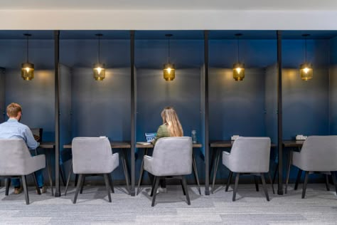 Office Relax Area, Work Pods, Attorney Office, Office Booth, Coworking Space Design, Study Cafe, Creative Office Space, Coworking Office, Work Office Decor