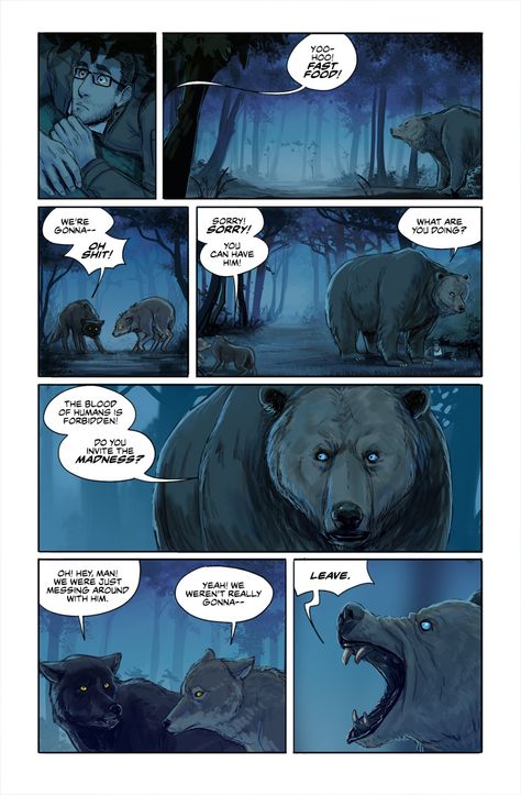 Wilde Life Paranatural Webcomic, Handsome And The Beast Comic, Wilde Life Comic, Werewolf Transformation Comic, Funny Werewolf Comics, Bear Memes Funny, Life Comics, Bearded Men, Supernatural