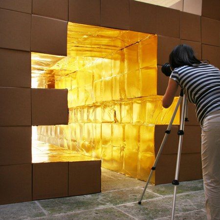 Cardboard Set Design, Temporary Installation, Box Installation, Temporary Architecture, Cardboard Sculpture, Stall Designs, Exhibition Display, Interactive Art, Scenic Design