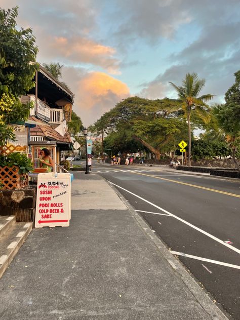 Living In Hawaii Life, Kona Hawaii Aesthetic, Hawaii Neighborhood, Kona Aesthetic, Living In Hawaii Aesthetic, Tropical Moodboard, Kona Island, The Big Island Hawaii, Hawaii Kona