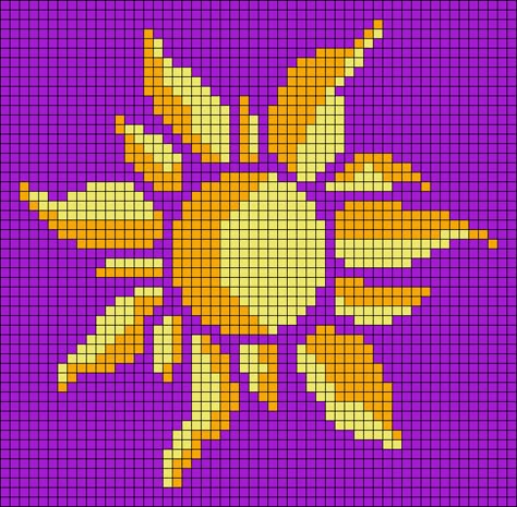 Tangled Alpha Pattern, Sun Alpha Pattern, Tangled Rapunzel Movie, Alpha Pattern Disney, Rapunzel Cross Stitch, Cross Stitch Sun, Rapunzel Movie, Graph Paper Designs, Sun Pattern