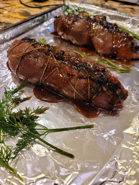 Deer Tenderloin Recipes, Venison Tenderloin Recipes, Venison Tenderloin, Venison Backstrap, Venison Meat, Stuffed Mushroom, Venison Recipes, Tenderloin Recipes, Stuffed Mushroom Caps