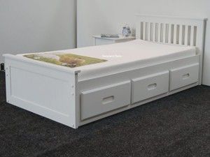 Single White Storage Beds Single Bed With Drawers, Single Storage Bed, Tv Rack Design, Solid Wooden Bed, Bed With Drawers Underneath, Teenager Room, Bed Frame Sizes, Ikea White, Storage Beds