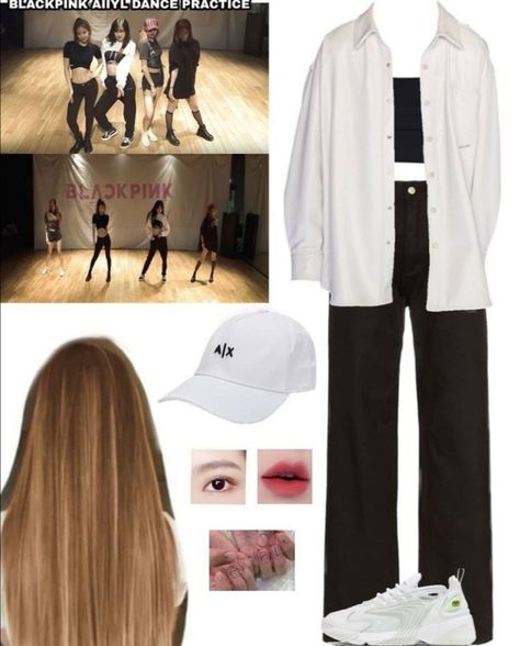 Korean Dance Outfit, Outfit Dance, Model Off Duty Outfits, Blackpink 5th Member Outfits, Dance Outfits Practice, Stylist Outfit, Preformance Outfits, Practice Outfits, Tomboy Style Outfits