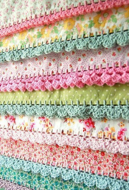 Crochet edgings Háčkované Lemy, Crochet Blanket Edging, Crocheted Blankets, Crochet Edging Patterns, Pola Sulam, Crochet Quilt, Crochet Borders, Love Crochet, Crochet Edging