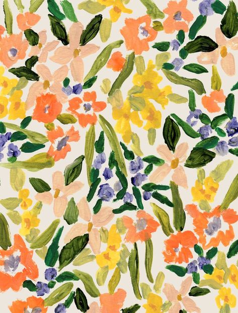 Surface Pattern Design Inspiration, Creation Art, Pattern Design Inspiration, Flowers Painted, Print Inspiration, Arte Floral, Floral Background, Gouache Painting, Floral Illustrations